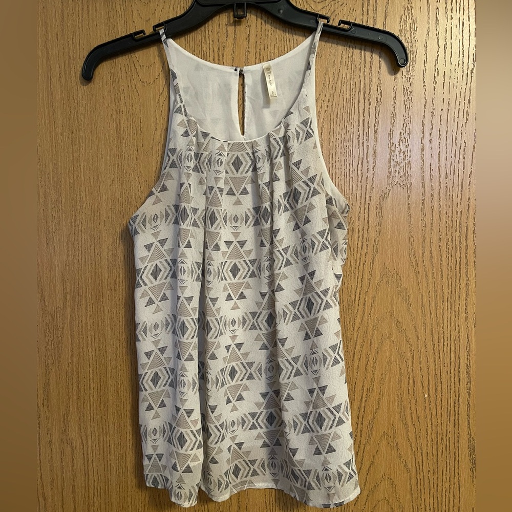 DNA Couture Gray Sleeveless Tank Top